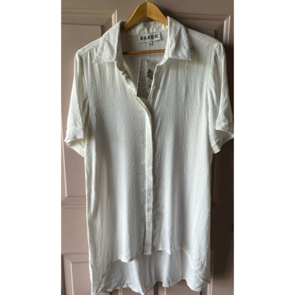 Anthropologie Barok Paris Blouse Linen Tunic Dress Sports Tennis NWT S #999 - Picture 3 of 9